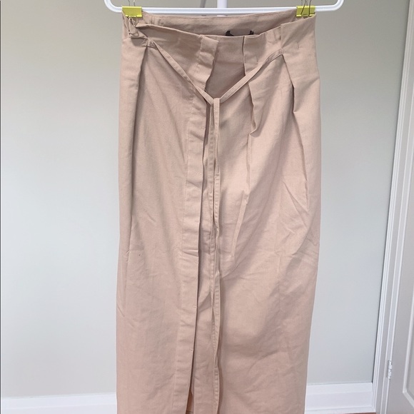 A Ling Long Skirt Over Knees Beige Pink - Picture 5 of 6